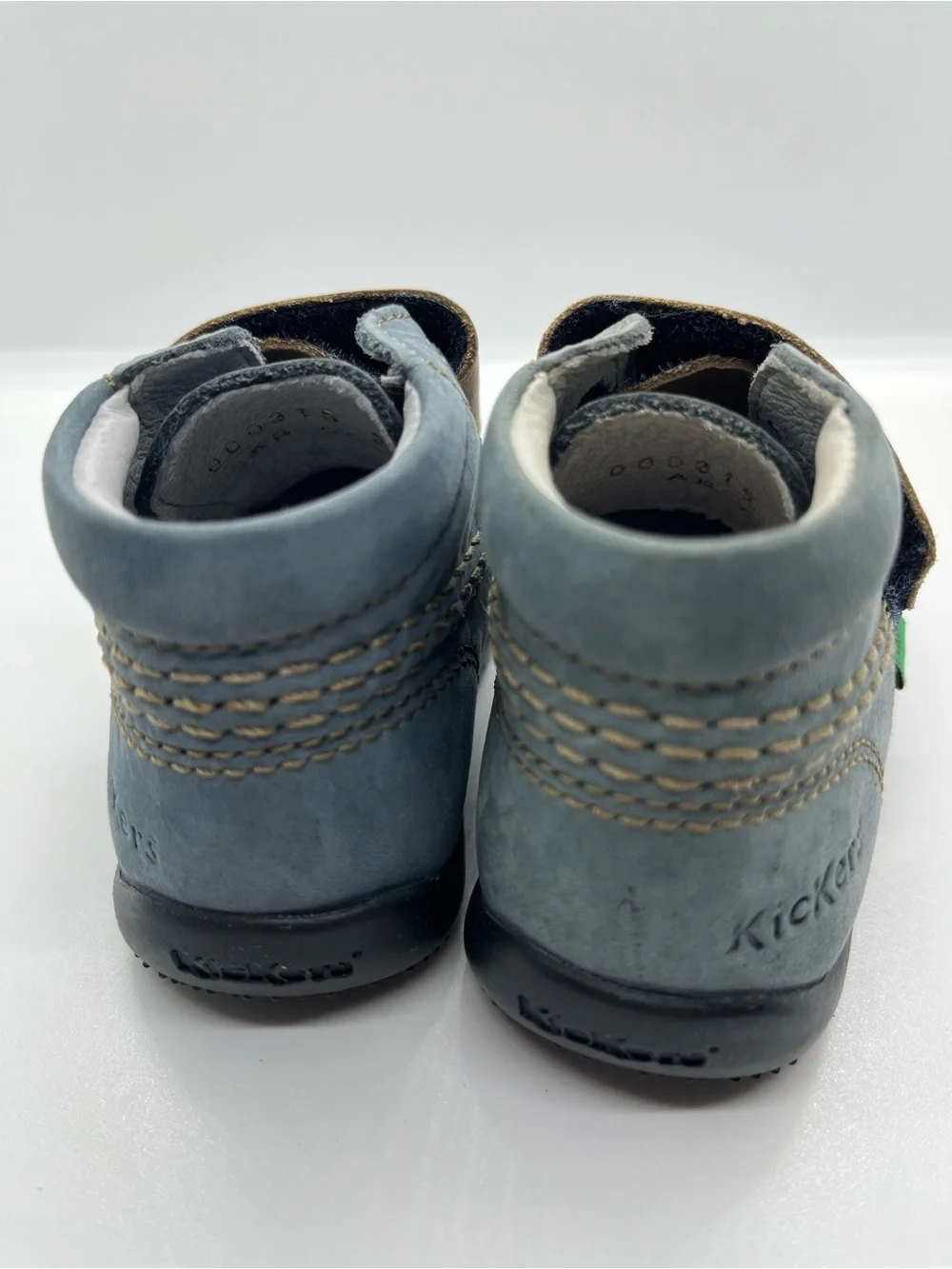 Kickers Blue Suede Baby Walker Faded NWT